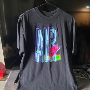 Nike Black T-Shirt with Vibrant AIR Graphic